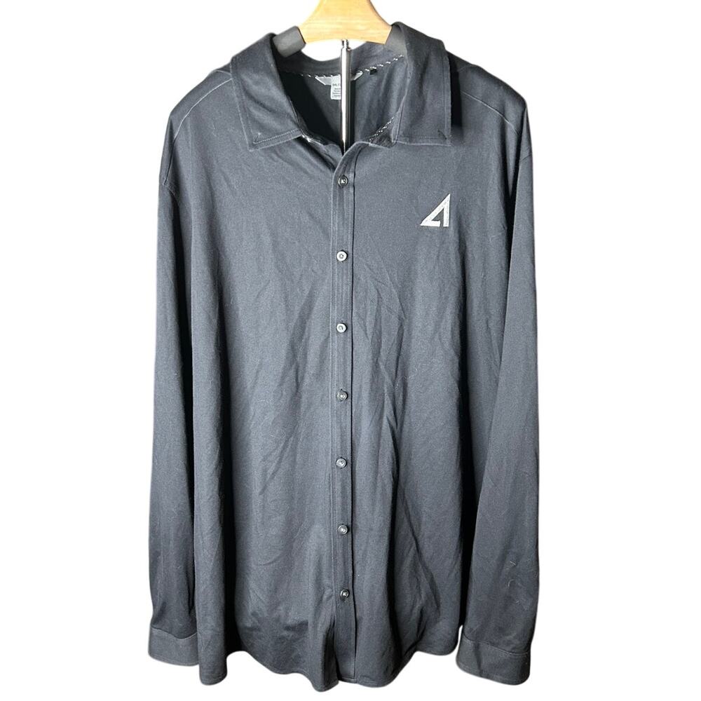 OGIO Code Stretch long sleeve button up sz 3XL Tarmac Grey Heather color